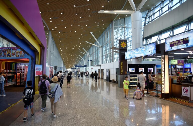 Interior of the main terminal building at Kuala Lumpur International Airport (KLIA)